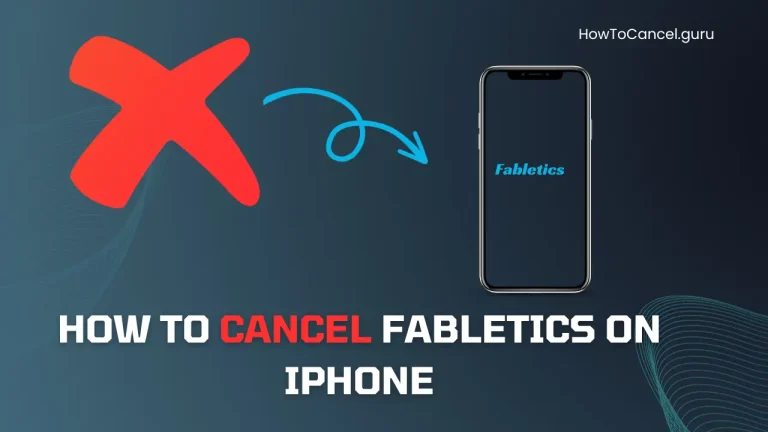 How to Cancel Fabletics on iPhone