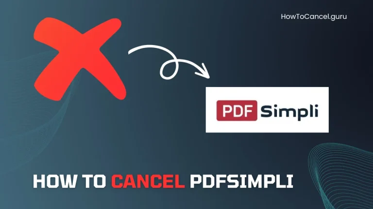 How to Cancel PDFSimpli